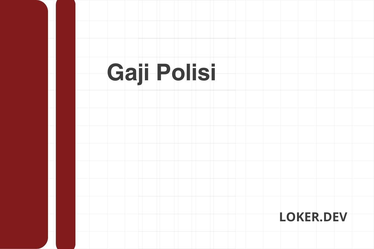 Gaji Polisi