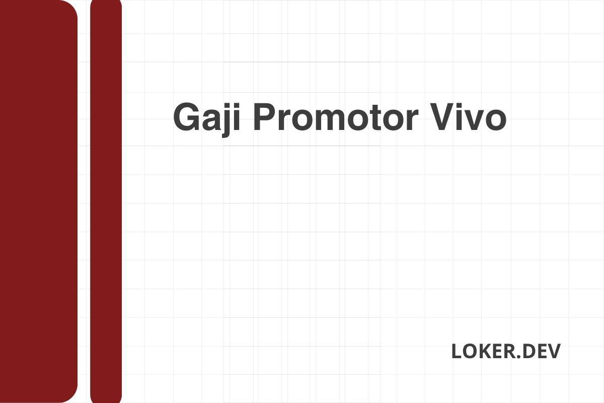 Gaji Promotor Vivo