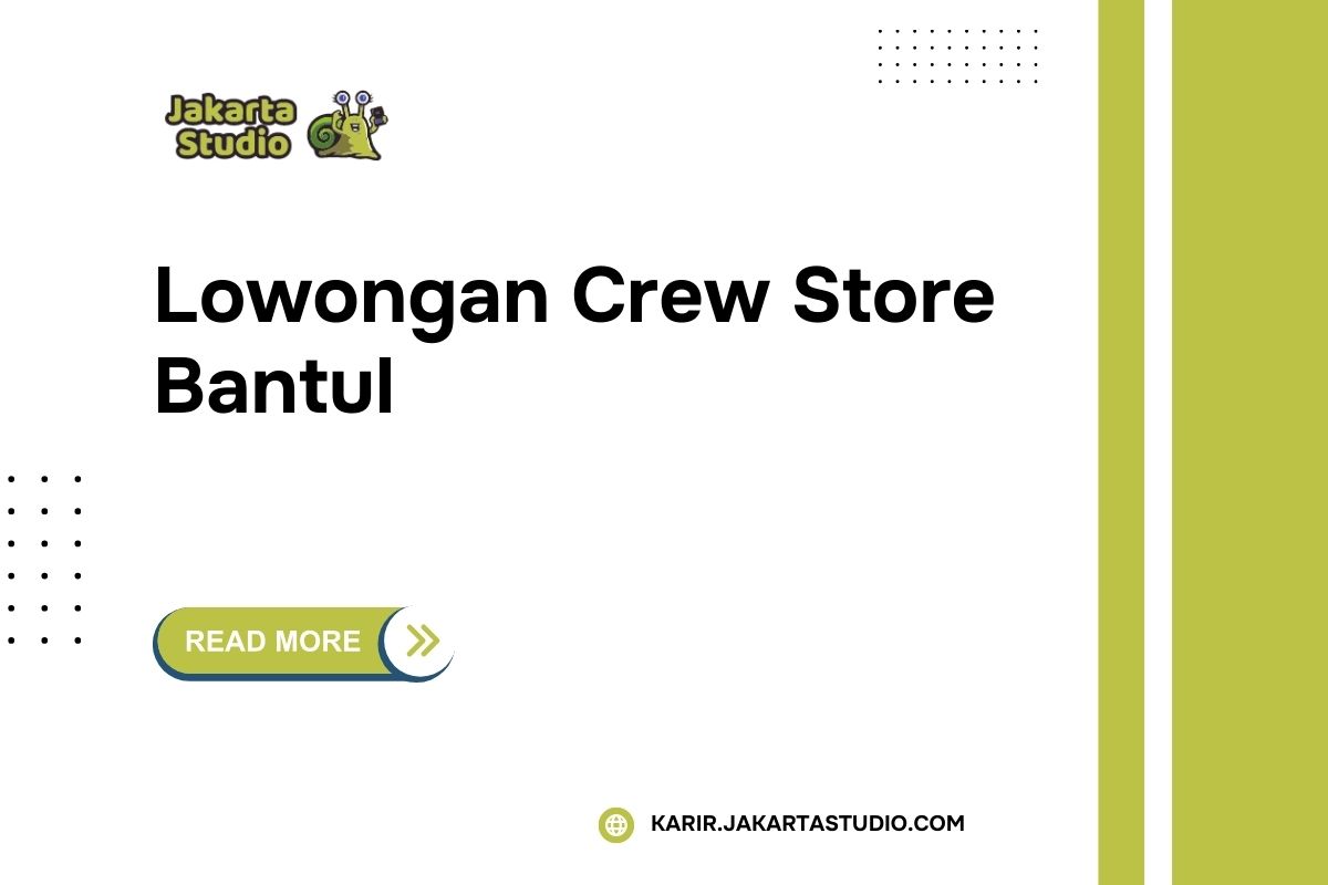 Lowongan Crew Store Alfamart Bantul