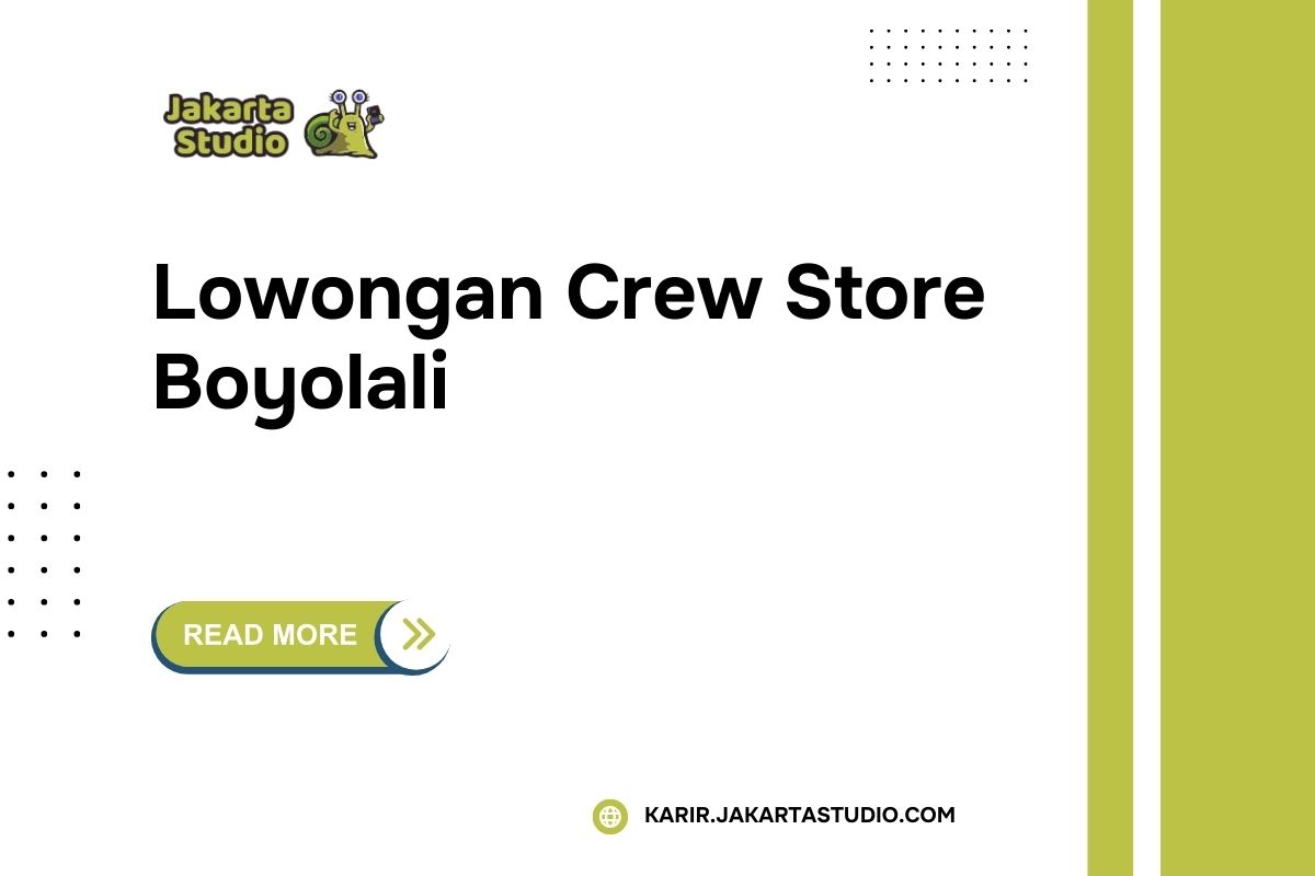 Lowongan Crew Store Alfamart Boyolali