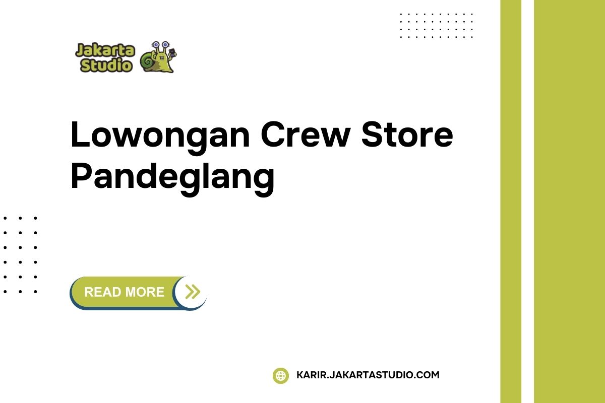 Lowongan Crew Store Alfamart Pandeglang