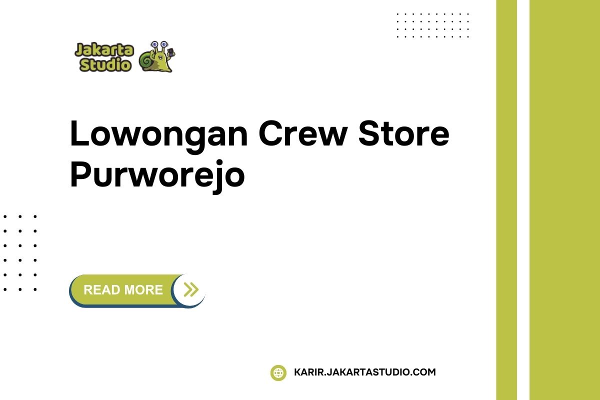 Lowongan Crew Store Alfamart Purworejo