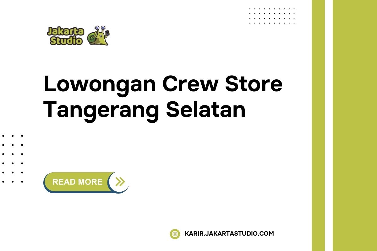 Lowongan Crew Store Alfamart Tangerang Selatan