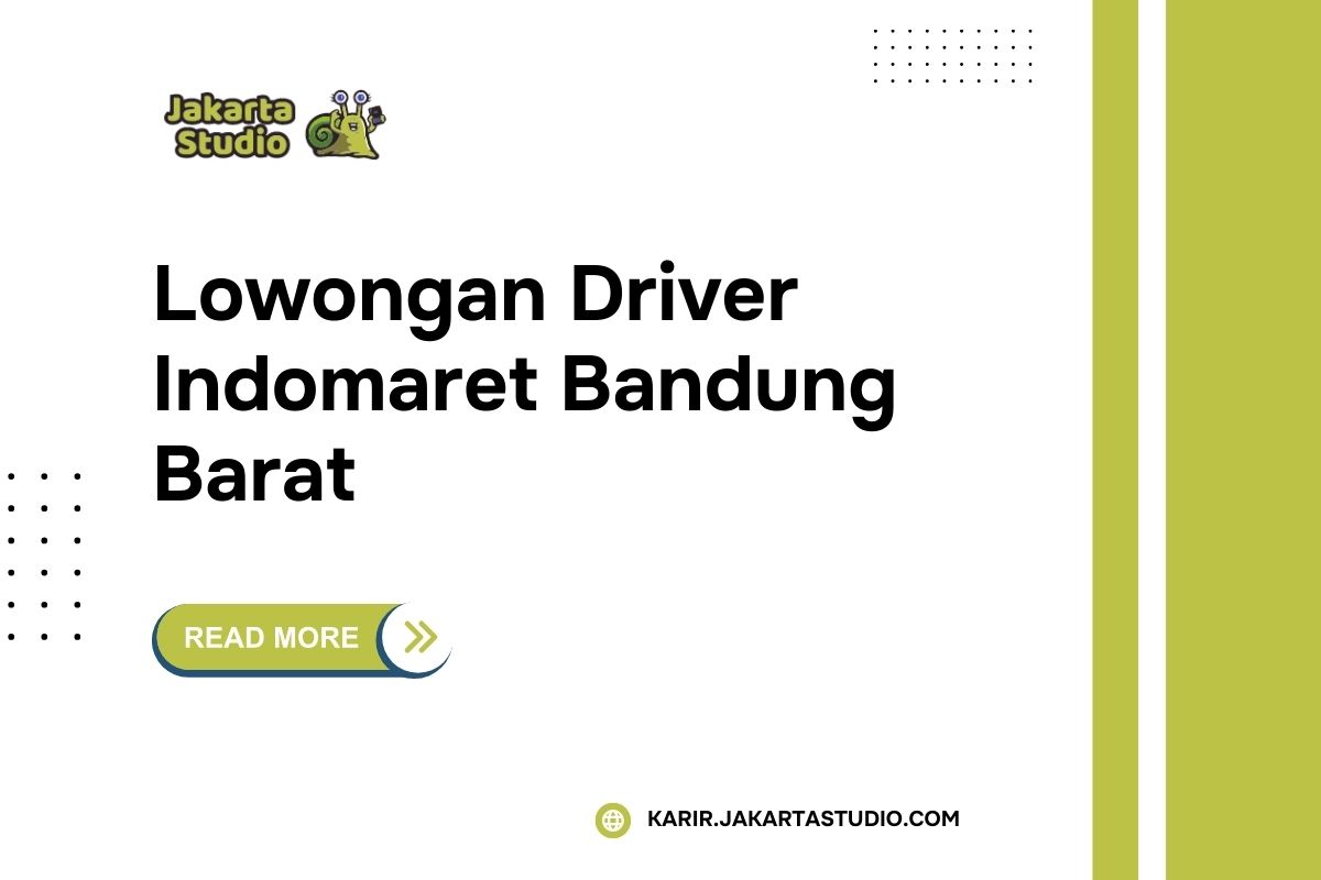 Lowongan Driver Indomaret Bandung Barat