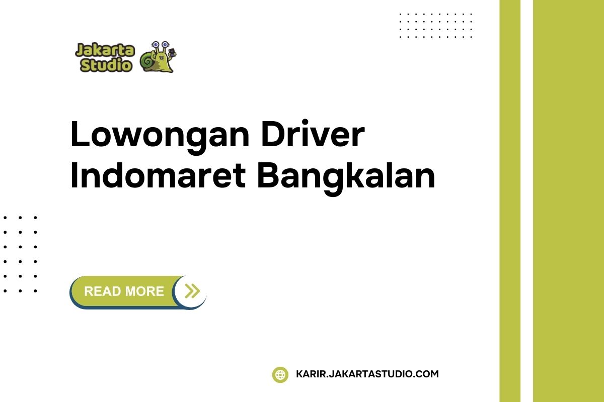 Lowongan Driver Indomaret Bangkalan