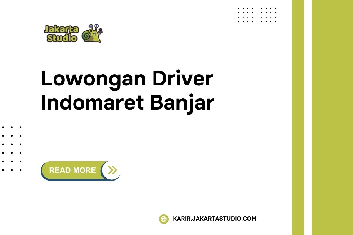 Lowongan Driver Indomaret Banjar