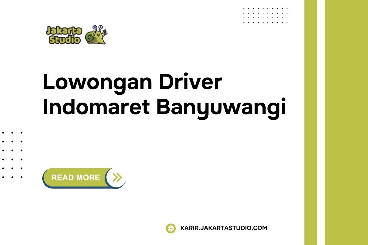 Lowongan Driver Indomaret Banyuwangi