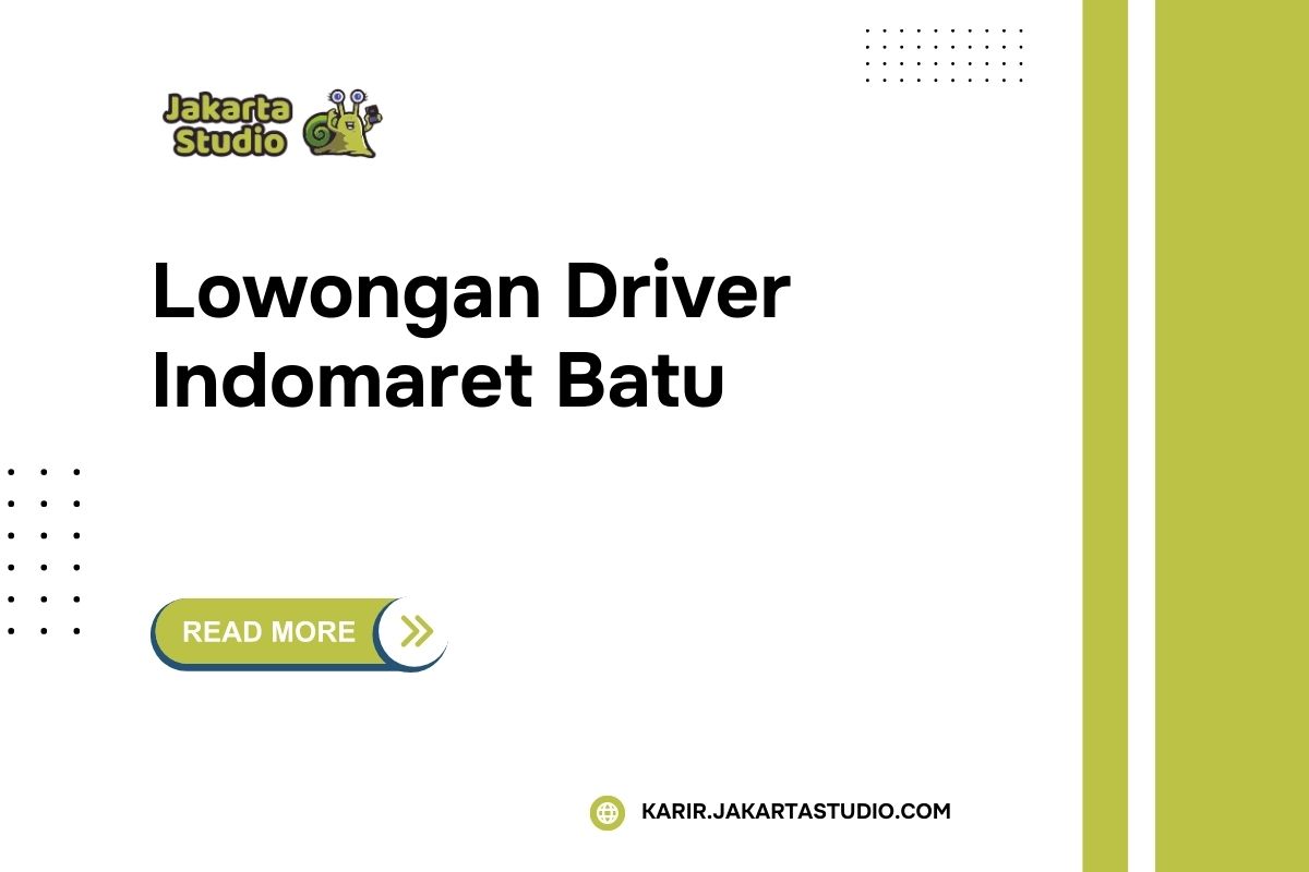 Lowongan Driver Indomaret Batu