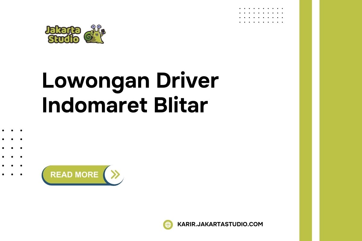 Lowongan Driver Indomaret Blitar