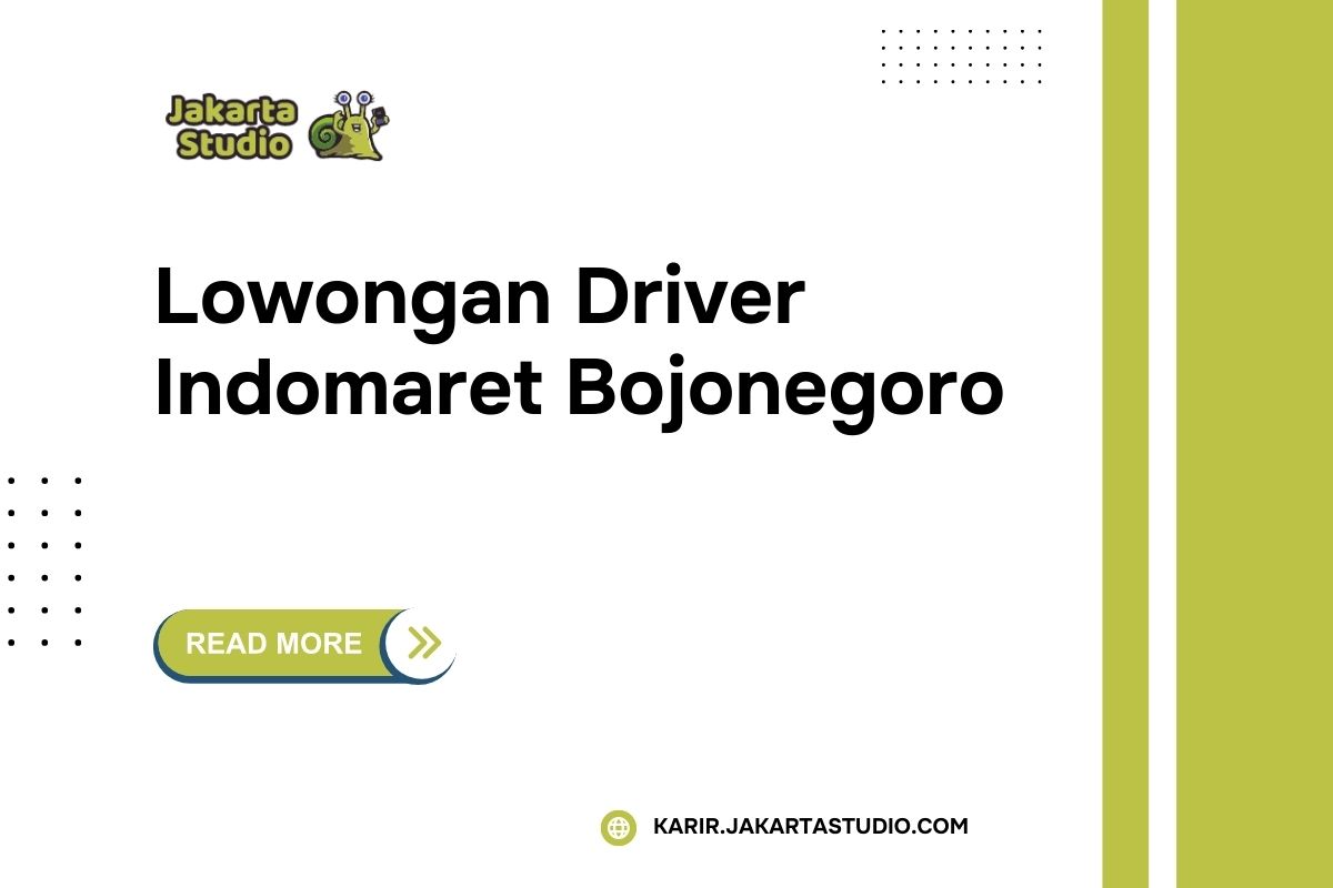 Lowongan Driver Indomaret Bojonegoro