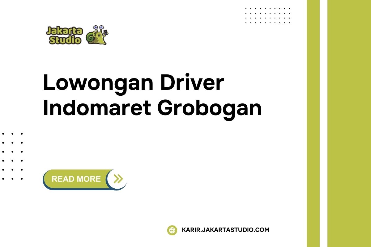 Lowongan Driver Indomaret Grobogan