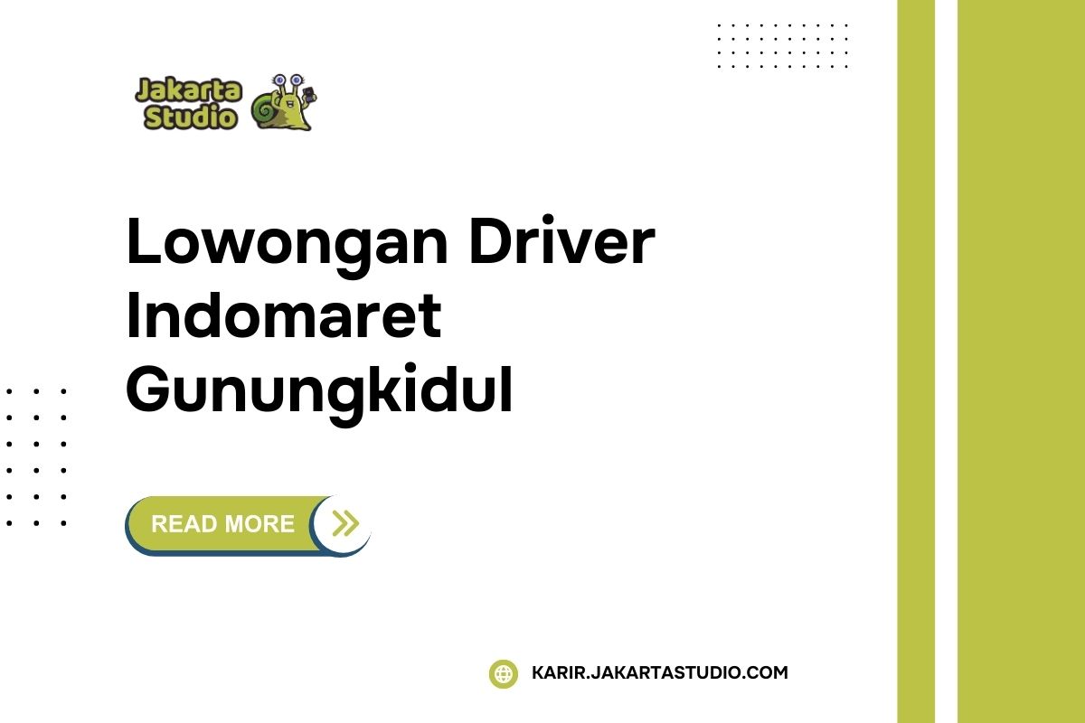 Lowongan Driver Indomaret Gunungkidul