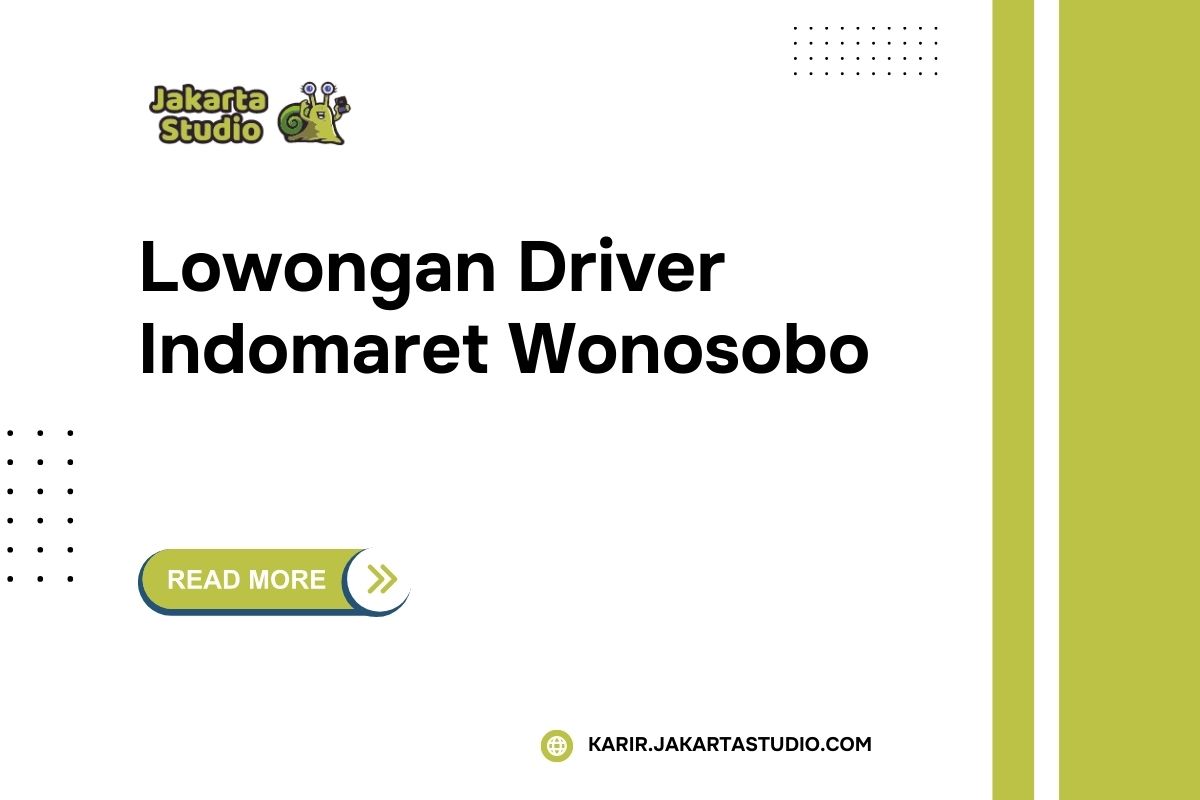 Lowongan Driver Indomaret Wonosobo