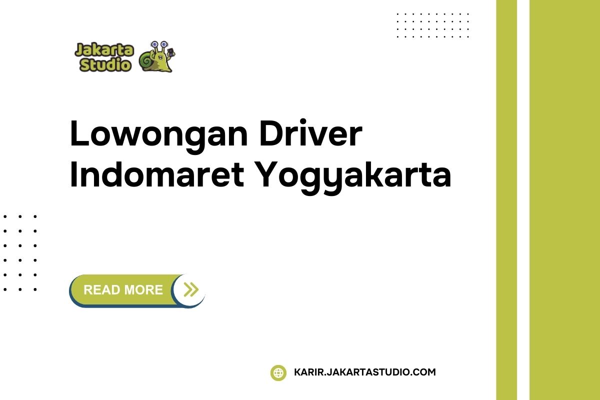 Lowongan Driver Indomaret Yogyakarta