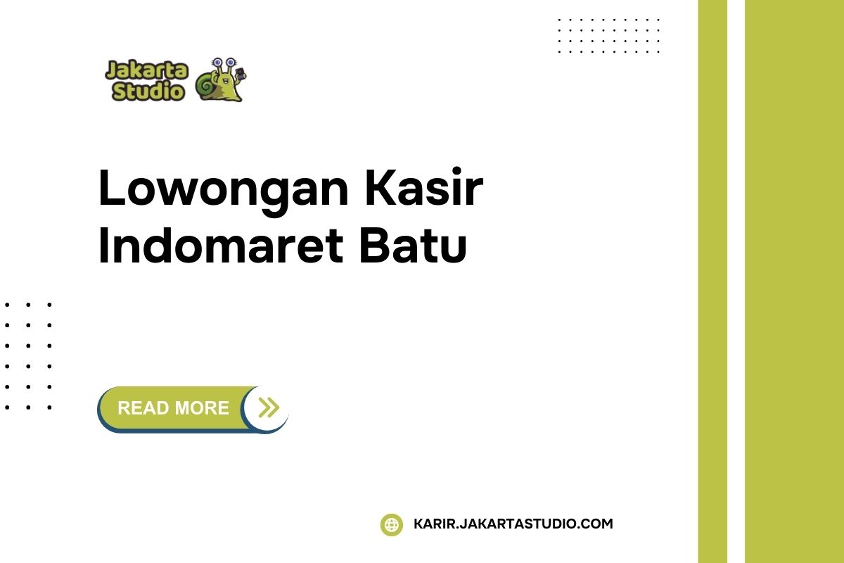 Lowongan Kasir Indomaret Batu