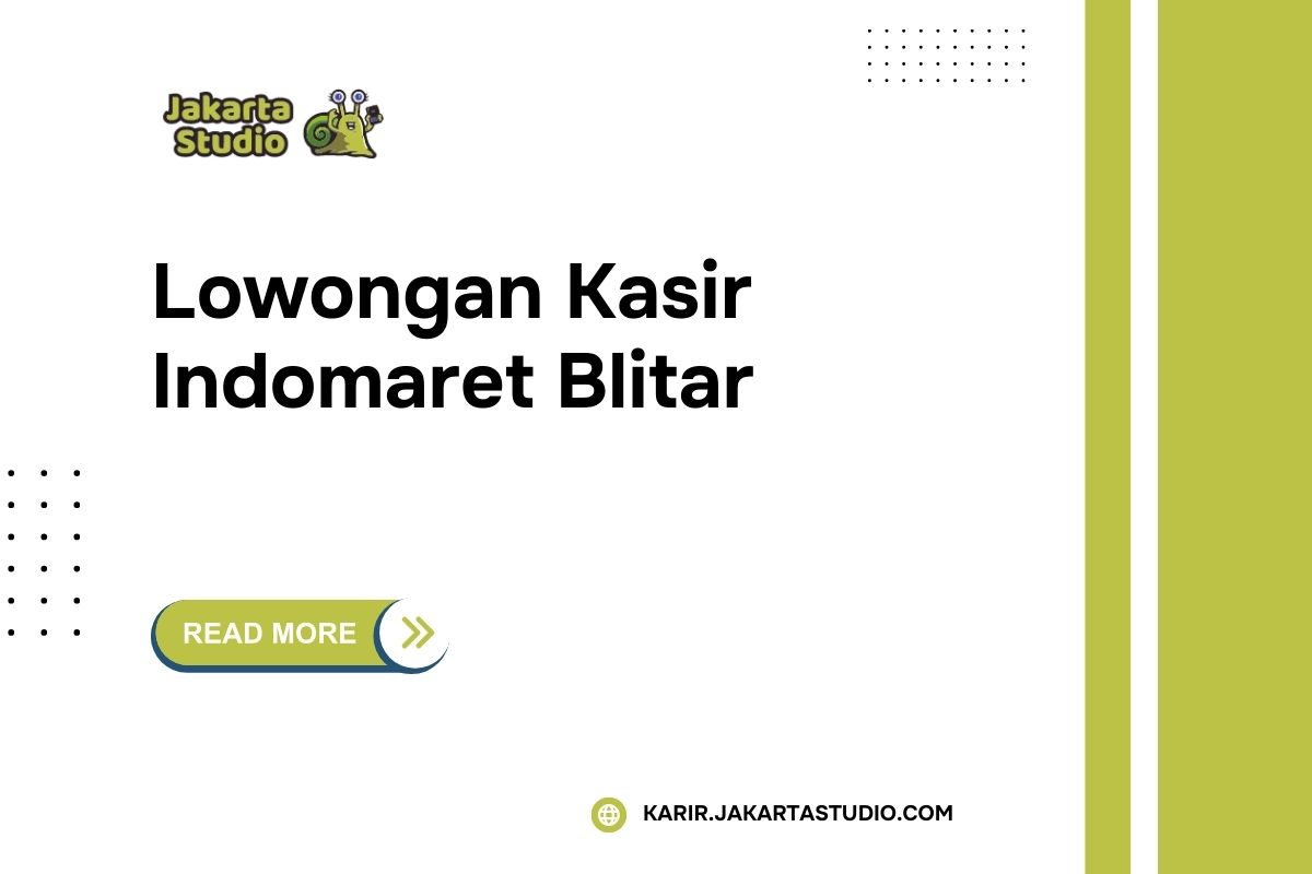 Lowongan Kasir Indomaret Blitar