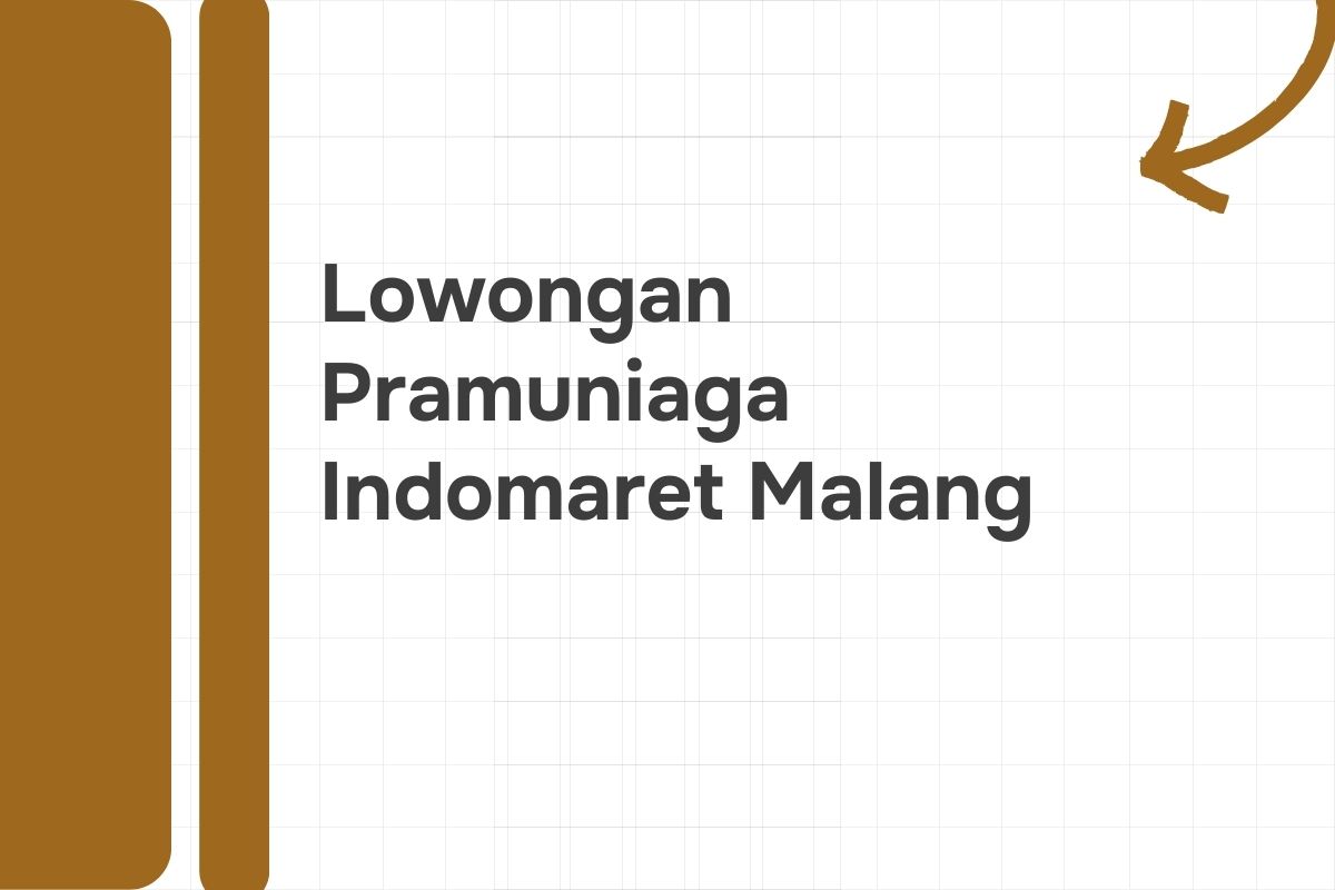 Lowongan Pramuniaga Indomaret Malang