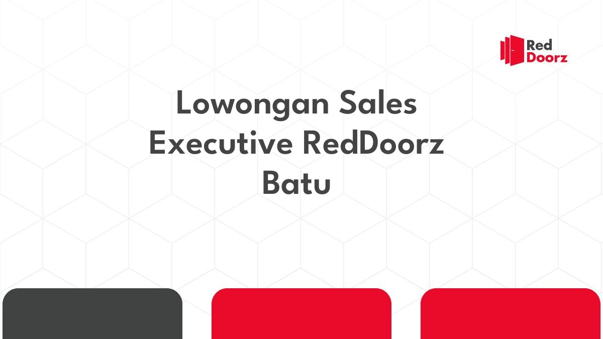 Lowongan Sales Executive RedDoorz Batu