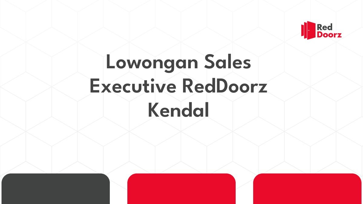 Lowongan Sales Executive RedDoorz Kendal