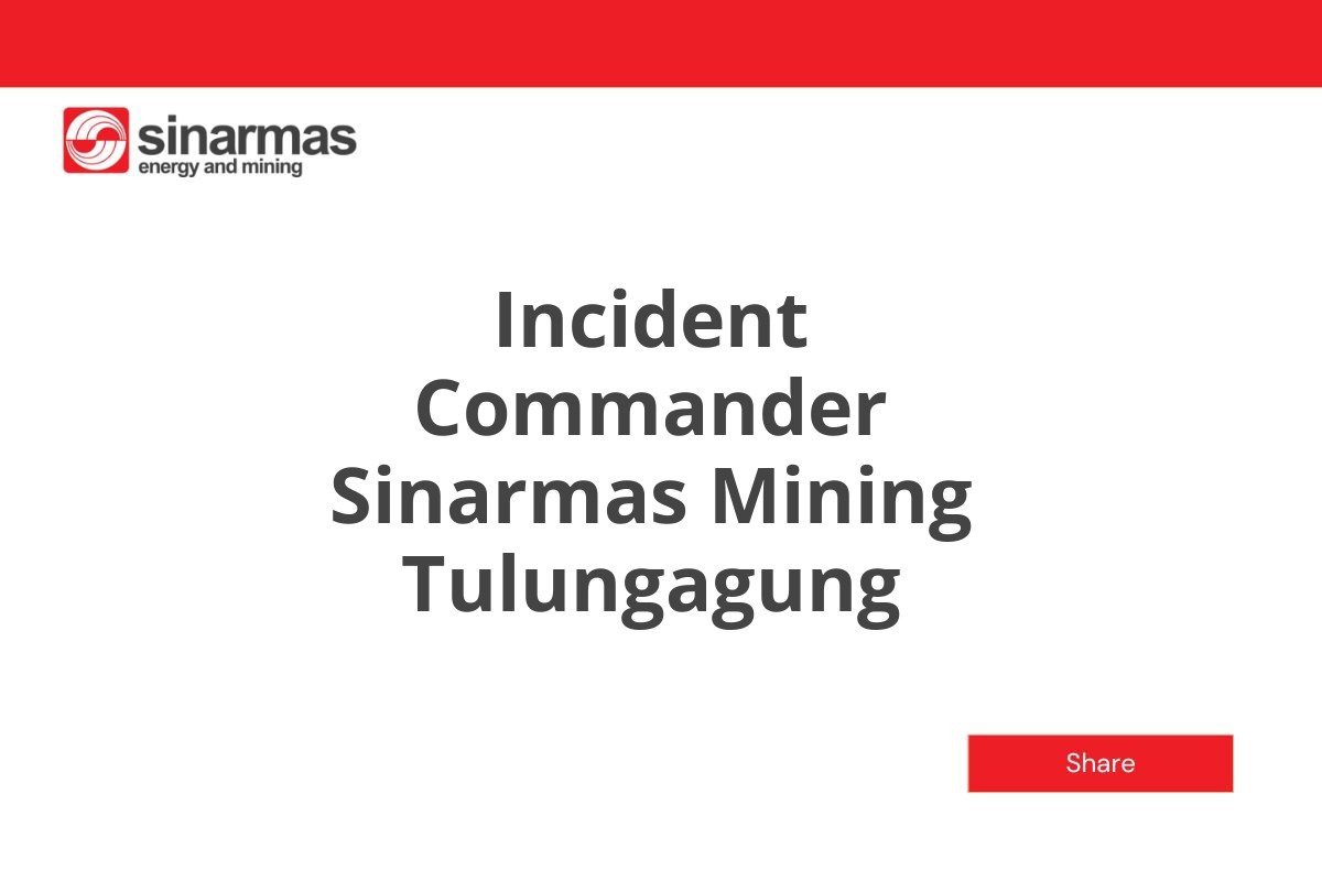 Incident Commander Sinarmas Mining Tulungagung